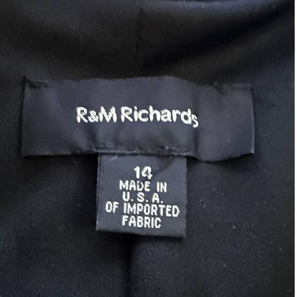 Vintage 80s Black Cropped Dress Blazer Jacket - Picture 7 of 7